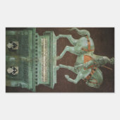 Reiterdenkmal an Sir John Hawkwood, Uccello Rechteckiger Aufkleber (Vorderseite)