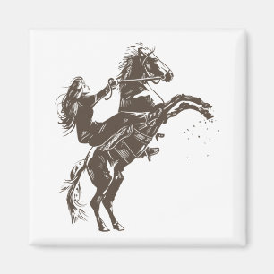 Reiterin - Reitpferd Magnet