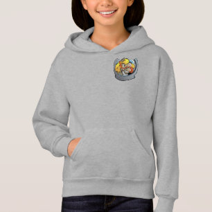 Reiterin und Pferd Mädchen Hoodie