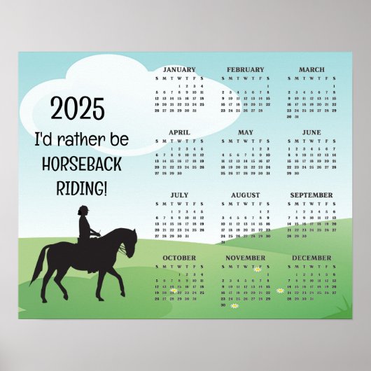 Reiterkalender Poster 2025 (Vorne)