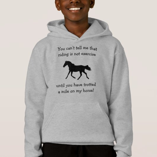 Reiterpferd u. Übunglustiger Hoodie (Vorderseite)