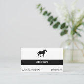 Reiterpferd Visitenkarte (Stehend Vorderseite)