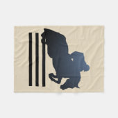 Reiterpferdespringende Jäger-Pullover-Decke Fleecedecke (Vorderseite (Horizontal))