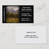 Reiterpferdeställe oder -Boarding Visitenkarte (Vorne/Hinten)