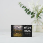 Reiterpferdeställe oder -Boarding Visitenkarte (Stehend Vorderseite)