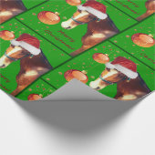 Reiterpferdeweihnachten Geschenkpapier (Ecke)