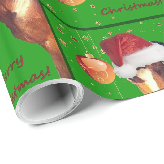Reiterpferdeweihnachten Geschenkpapier (Rolleneckpunkt)