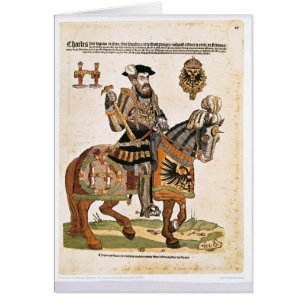 Reiterporträt von Charles V in der Rüstung