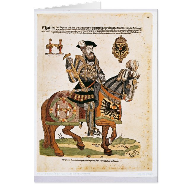 Reiterporträt von Charles V in der Rüstung (Vorne)