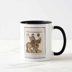Reiterporträt von Charles V in der Rüstung Tasse