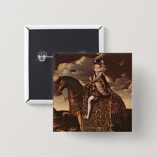 Reiterporträt von Henri IV Button (Vorne & Hinten)