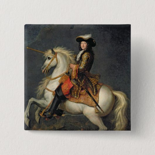 Reiterporträt von Louis XIV Button (Vorderseite)