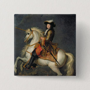 Reiterporträt von Louis XIV Button