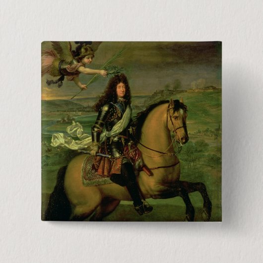 Reiterporträt von Louis XIV Button (Vorderseite)