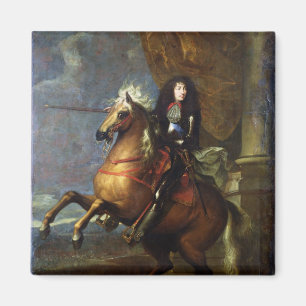 Reiterporträt von Louis XIV c.1668 Magnet