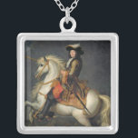 Reiterporträt von Louis XIV Versilberte Kette<br><div class="desc">Reiterporträt von Louis XIV | durch Kunst-Standort Rene Antoine Houasse |: Chateaude Versailles,  Frankreich | Bild-Sammlungs-Zahl französischen Künstler-|: XIR221416</div>