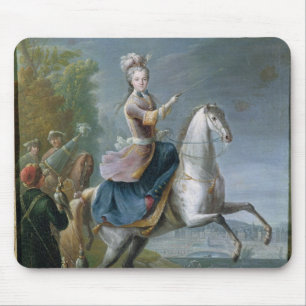 Reiterporträt von Maria Leszczynska Mousepad