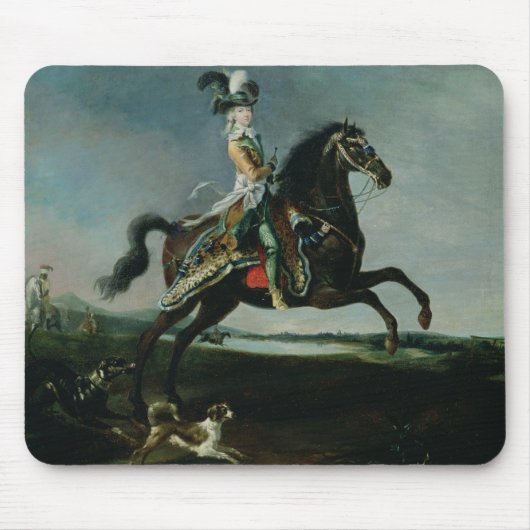 Reiterporträt von Marie-Antoinette Mousepad (Vorne)