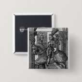 Reiterporträt von Maximilian I c.1508 Button (Vorne & Hinten)