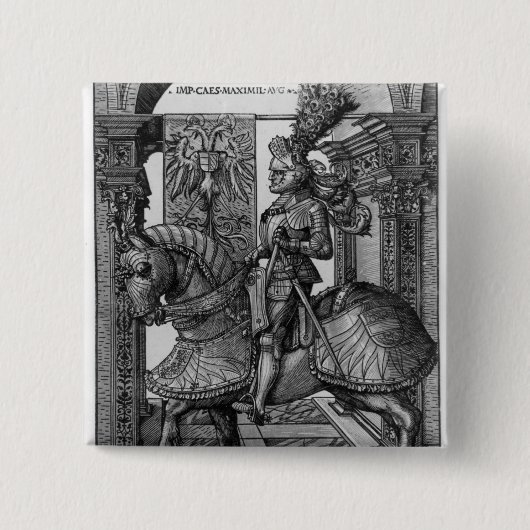 Reiterporträt von Maximilian I c.1508 Button (Vorderseite)