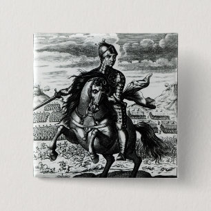 Reiterporträt von Oliver Cromwell Button