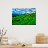 Reiterrassen Chiang Mai, Thailand Poster (Küche)