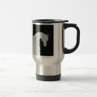 Reiterreise-Tassen-PferdeSilhouette-Kaffeetasse Reisebecher