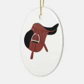 Reitersattel Keramik Ornament (Links)