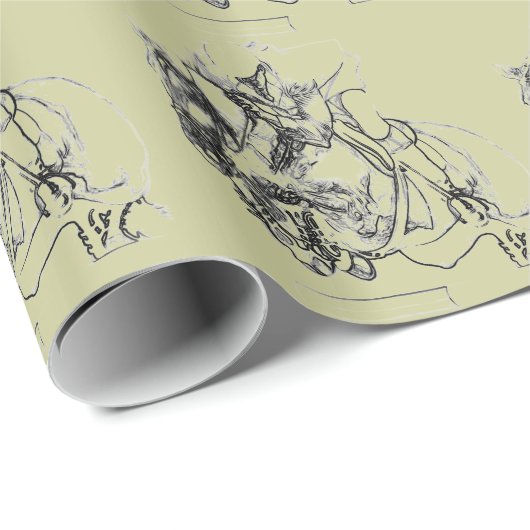 Reitershow-Pullover - Pferd Geschenkpapier (Rolleneckpunkt)