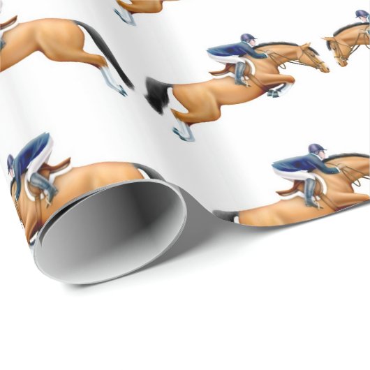 Reitershow-Pullover-Pferdegeschenk-Verpackung Geschenkpapier (Rolleneckpunkt)