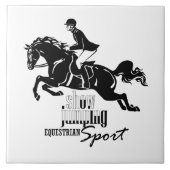 Reitershowspringen Fliese (Vorderseite)
