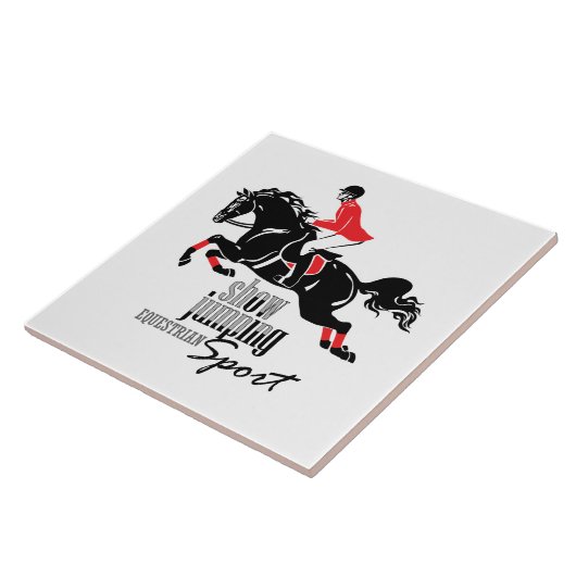 Reitershowspringen Fliese (Seite)