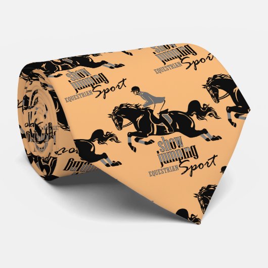 Reitershowspringen Krawatte (Gerollt)