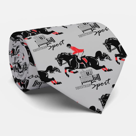 Reitershowspringen Krawatte (Gerollt)