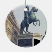 Reiterstatue von König Louis XIV (1816-22) (bro Keramikornament (Hinten)