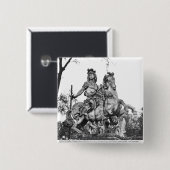 Reiterstatue von Louis XIV Button (Vorne & Hinten)