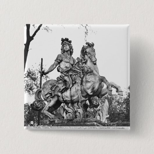 Reiterstatue von Louis XIV Button (Vorderseite)