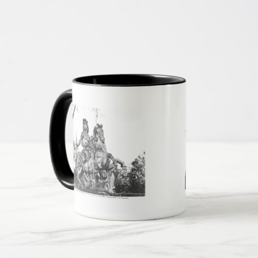 Reiterstatue von Louis XIV Tasse (Vorderseite Links)