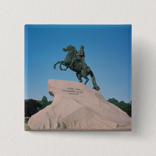 Reiterstatue von Peter I das große, 1782 Button (Vorderseite)