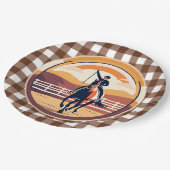 Reitfahrer Pappteller (Schrägansicht)