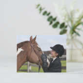 Reitfahrer Postkarte (Stehend Vorderseite)