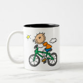 Reitfahrrad - Mann Zweifarbige Tasse (Links)