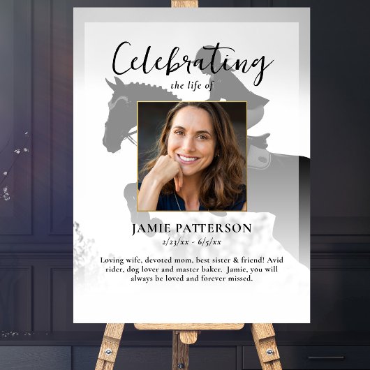 Reitfeier Foto Beerdigung des Lebens Poster