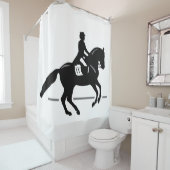 Reitferien mit individuellem Anfangs- und Farbhint Duschvorhang (Beispiel)