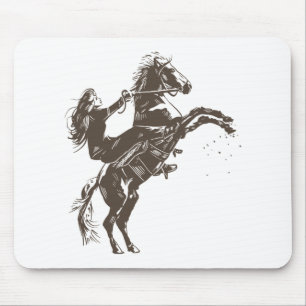 Reitfrau Mousepad