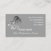 Reitfreunde und Reitbegeisterte Visitenkarte (Rückseite)