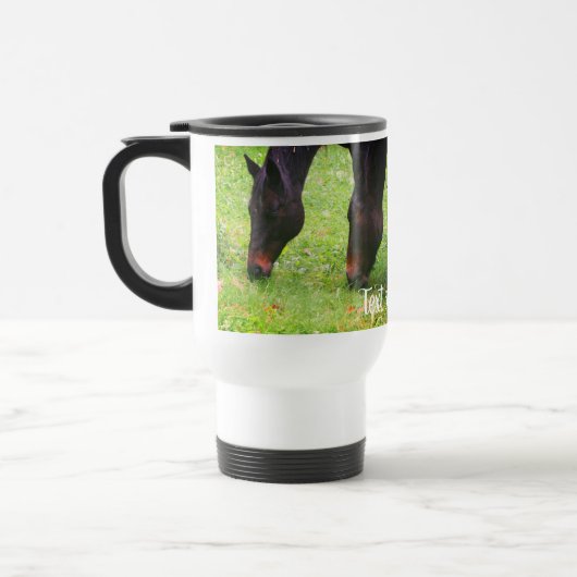 Reitfreunde Weiden Personalisiert Reisebecher (Links)