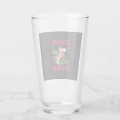 Reitgeschenk | Chin Up Heels Down Glas (Rückseite)