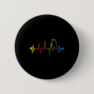 Reitgeschenk für Pferde Heartbeat Shirt Pferde Rei Button