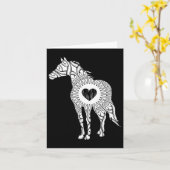 Reitgeschenk für Pferde Karte (Gelbe Blume)